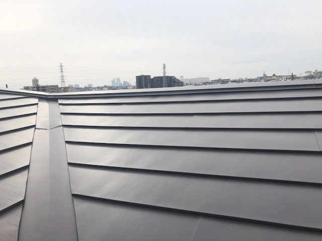 ガルバリウム張り込み完了